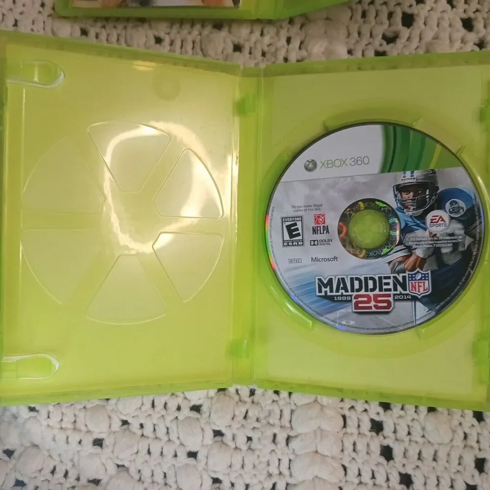 Madden NFL Football 11 12 & 25‎ NHL 13 For Xbox 360 Lot of 4 Games Working Games